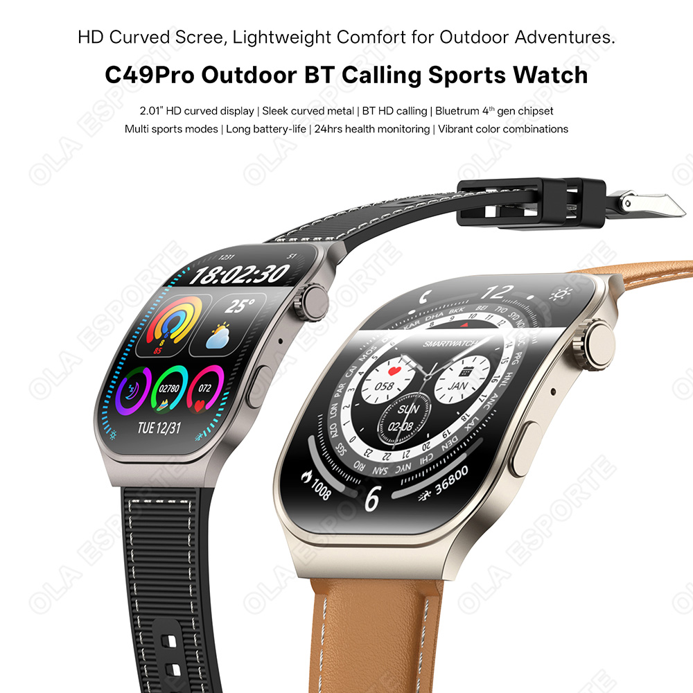 New Curved Screen Smart Watch  - Outdoor Lighting Track ulasan dan harga