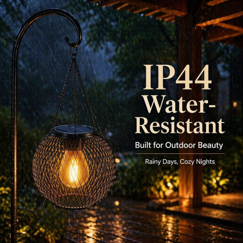 Solar Powered LED Hanging Floo - Outdoor Lighting And Landscape ulasan dan harga