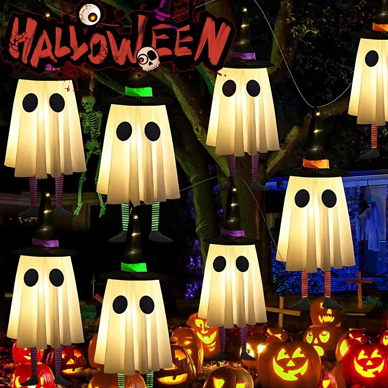 Halloween Hanging Ghost Decora - Outdoor Lighting Effects ulasan dan harga