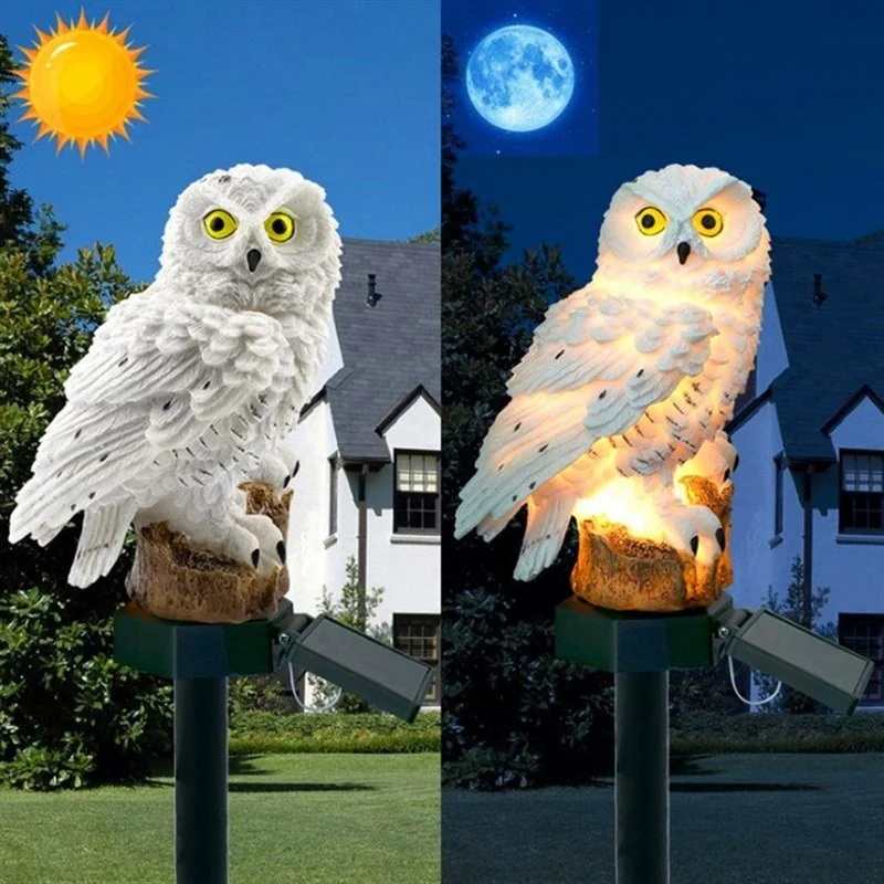 Solar Owl Statue Garden Light  - Outdoor Lighting Ip65 ulasan dan harga