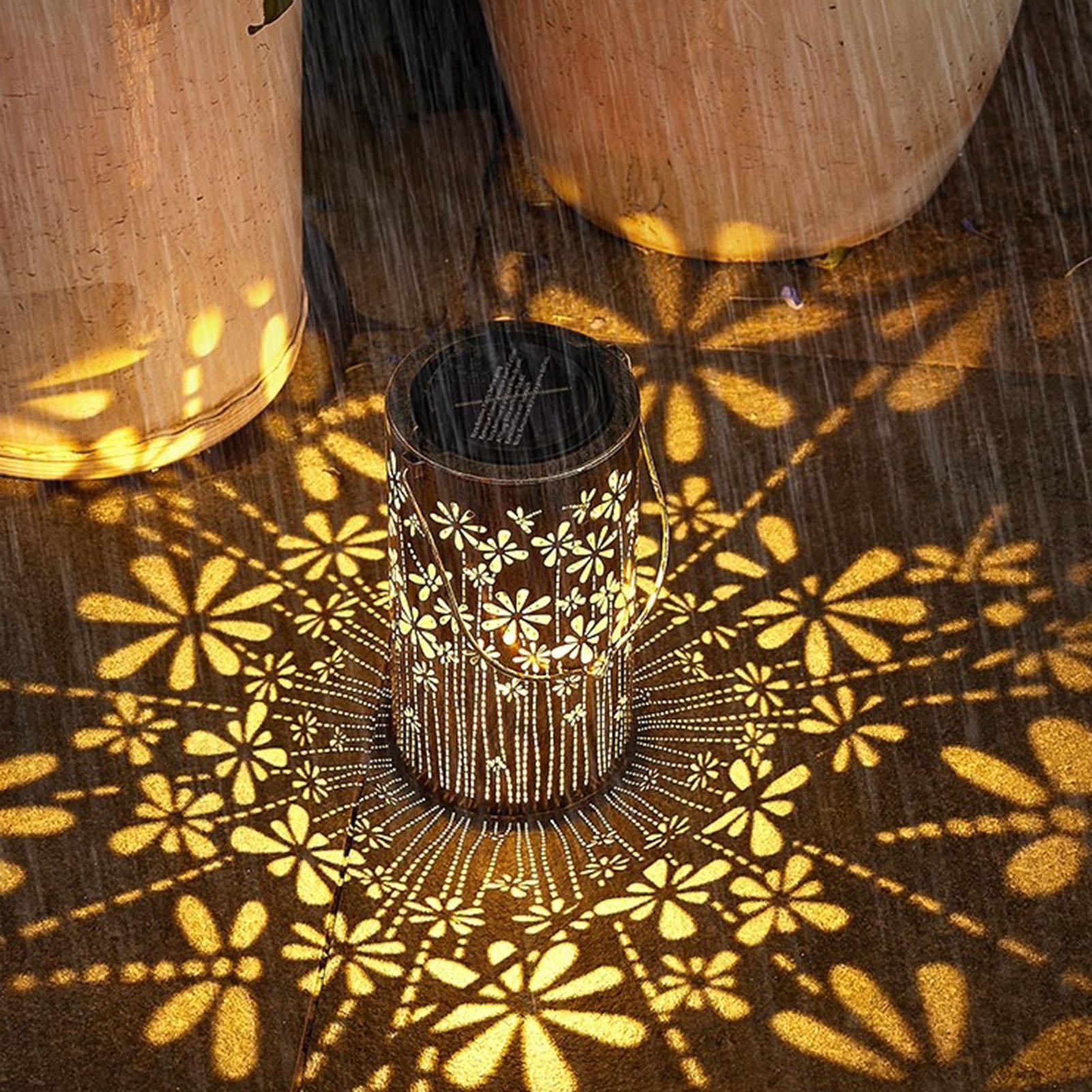 Solar Lanterns Colorful Metal  - Outdoor Lighting Pathway ulasan dan harga
